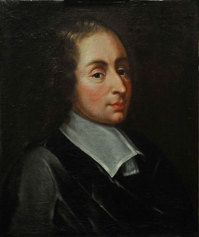Tableau représentant Blaise Pascal, Anonyme d'après François Quesnel 