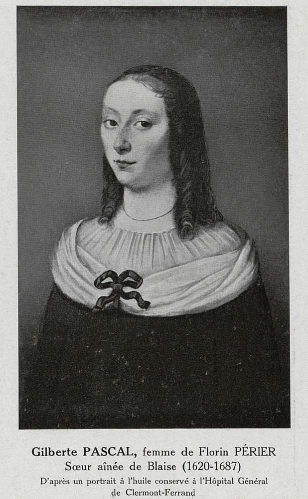 Portrait de Gilberte Pascal, femme de Florin Périer 